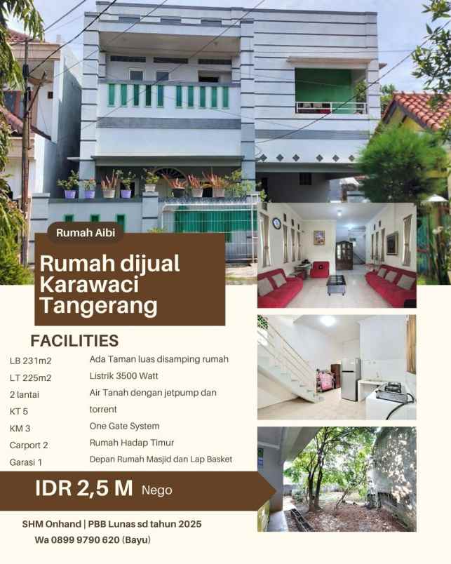 dijual rumah jl aswarman