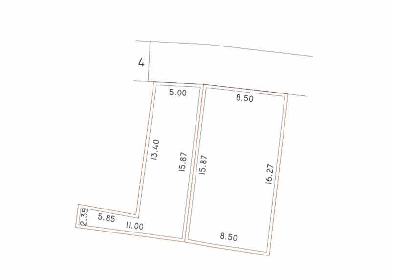 dijual rumah jl bungur 6 no 5 kelurahan