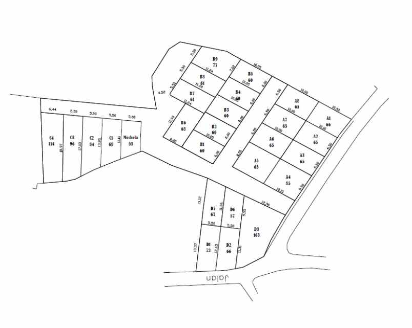 dijual rumah jln mandor samin