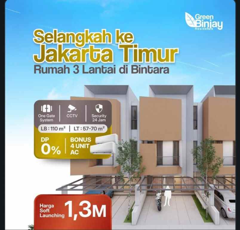 dijual rumah kl bintara jaya