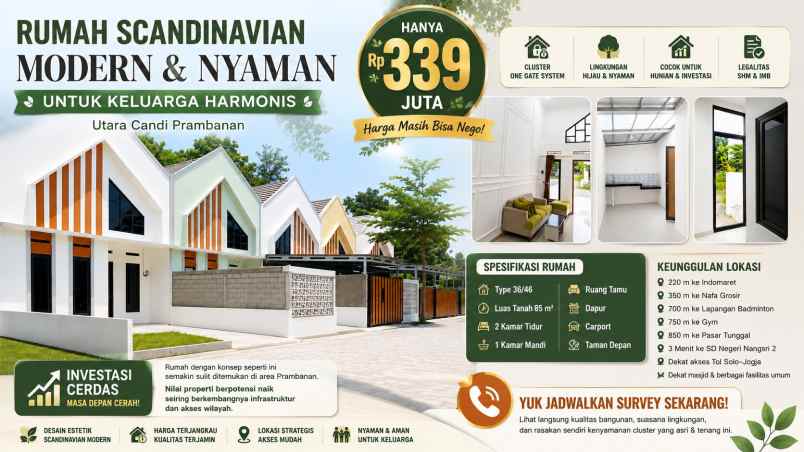 dijual rumah perumakan kkr 1 prambanan