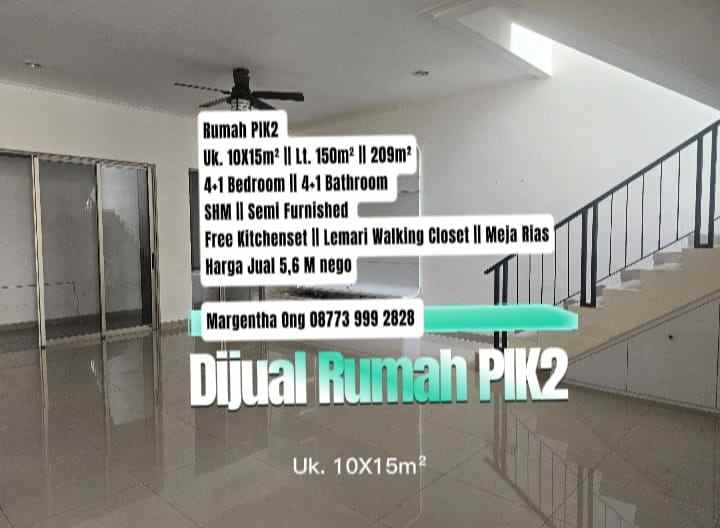 dijual rumah pik2 4 1 bedroom semi furnished