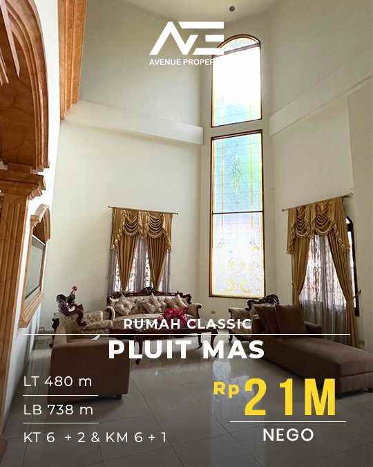dijual rumah pluit mas jakut 6 2 kt hoek