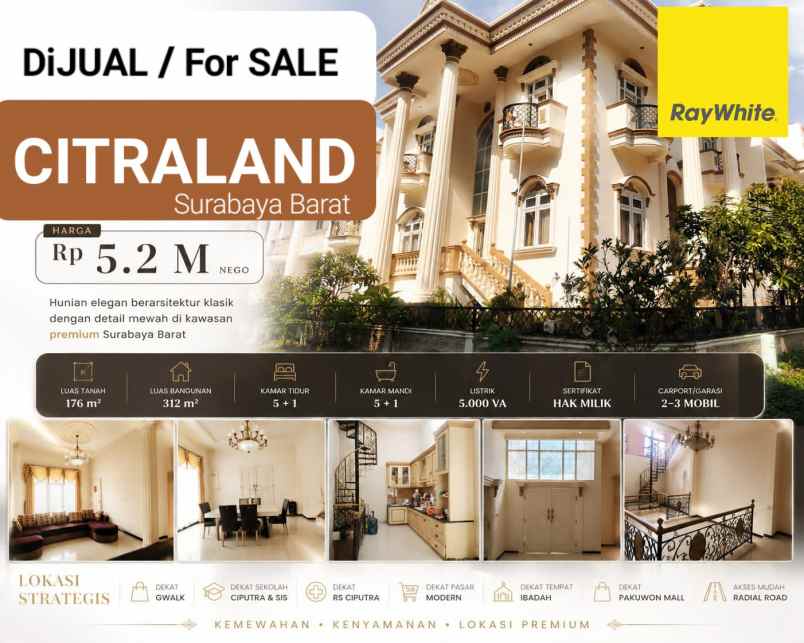 dijual rumah puri widya kencana citraland
