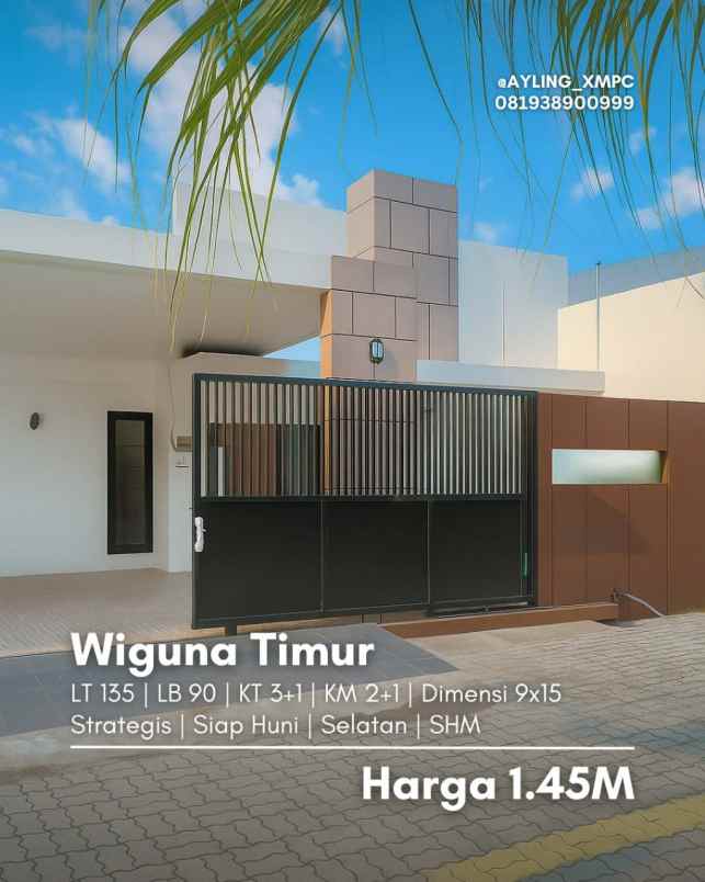 dijual rumah rumah wiguna timur