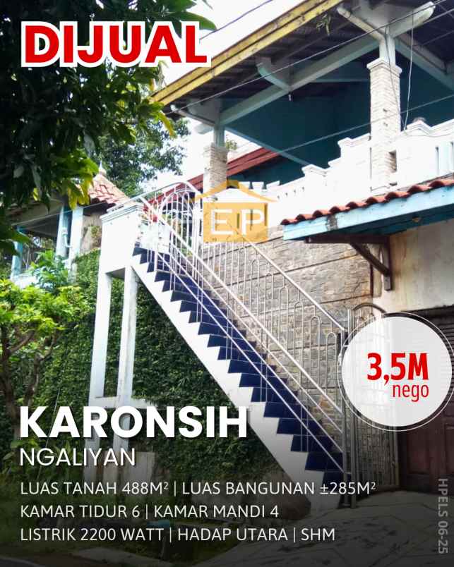 dijual rumah siap huni di karonsih ngaliyan semarang