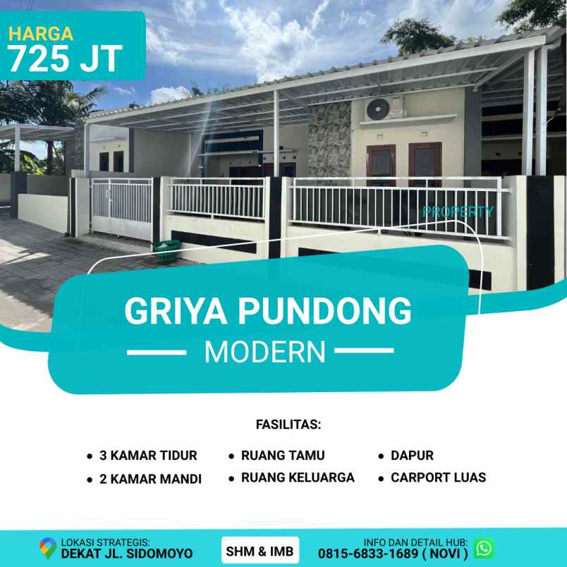 dijual rumah tirtoadi kec mlati