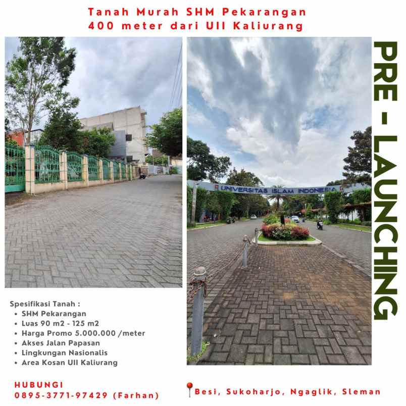 dijual tanah besi sukoharjo ngaglik sleman
