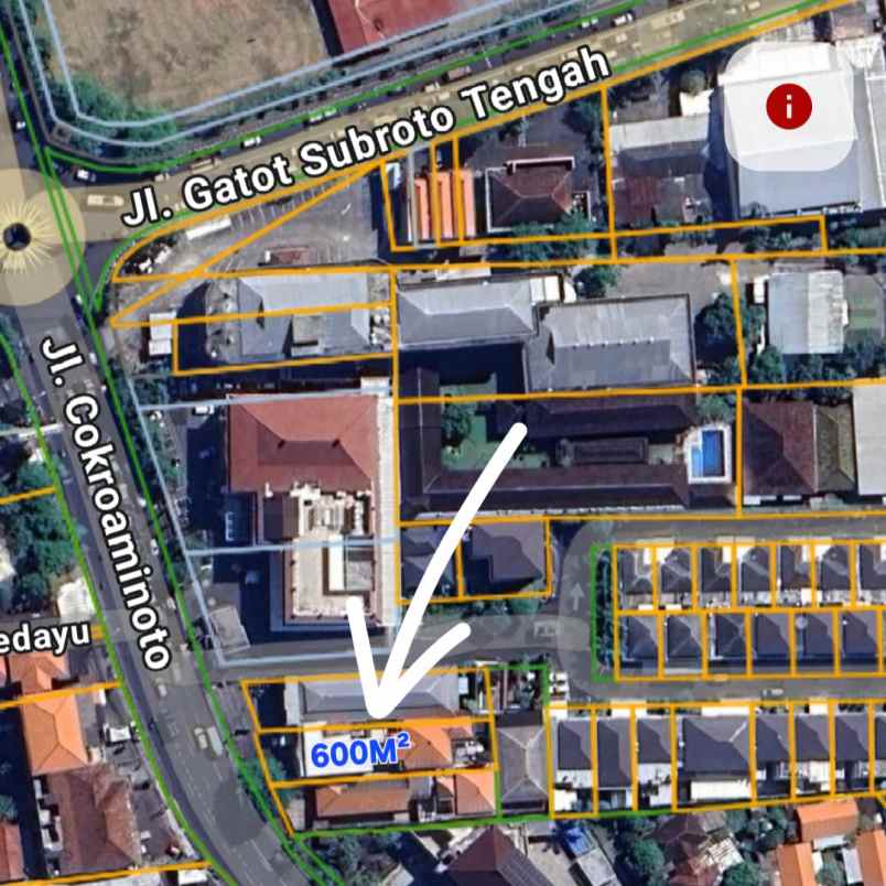 dijual tanah cokroaminoto