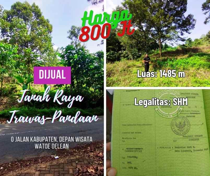 Banting Harga Tanah Raya Trawas 0 Jalan Kabupaten Depan Wisata Watoe