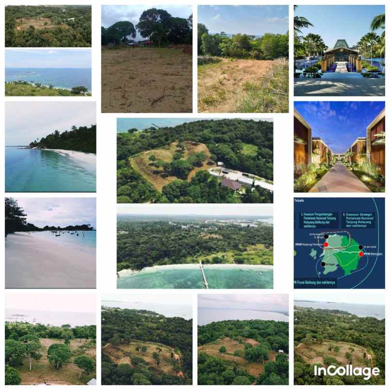 dijual tanah di kawasan pantai tanjung tinggi belitung