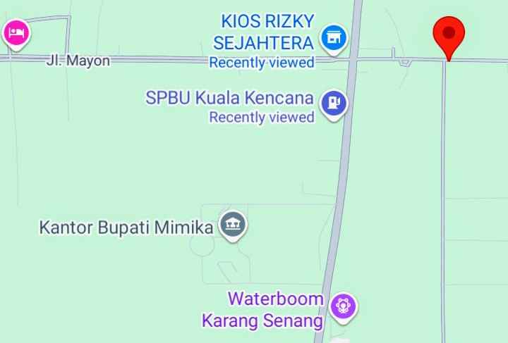 dijual tanah di timika shm 5 000 m2