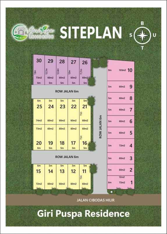 dijual tanah jalan cibodas cilame