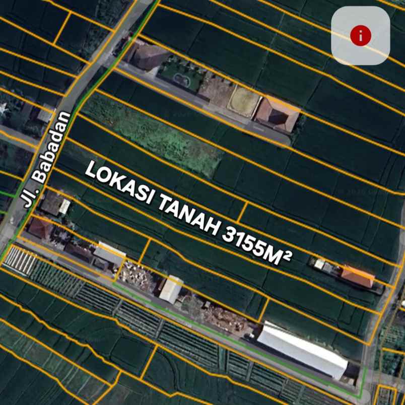 dijual tanah jl babadan pantai 5