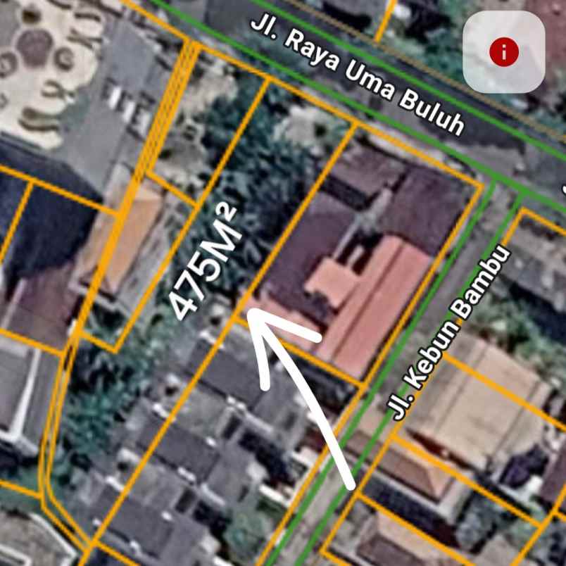 dijual tanah jl kayu tulang utara