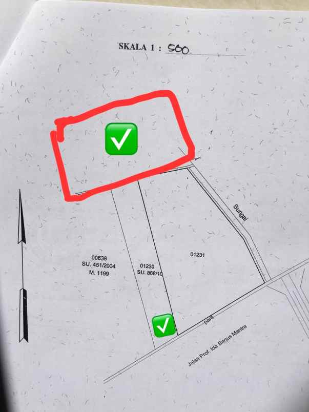 dijual tanah jl raya gianyar