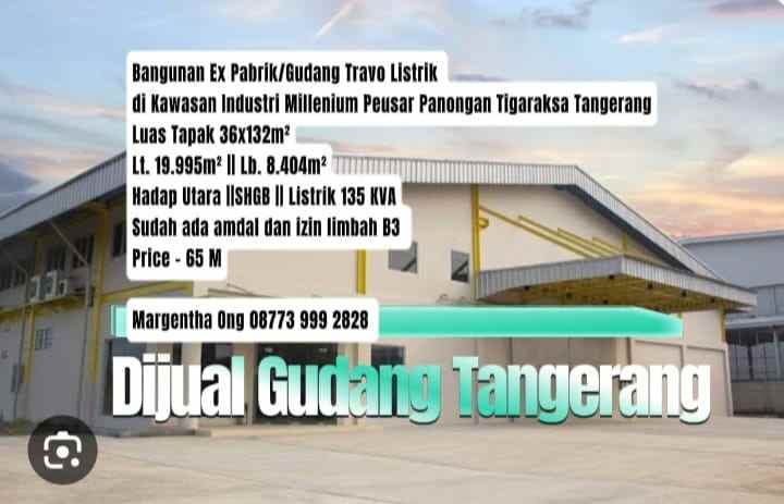 dijual tanah kawasan industri millenium