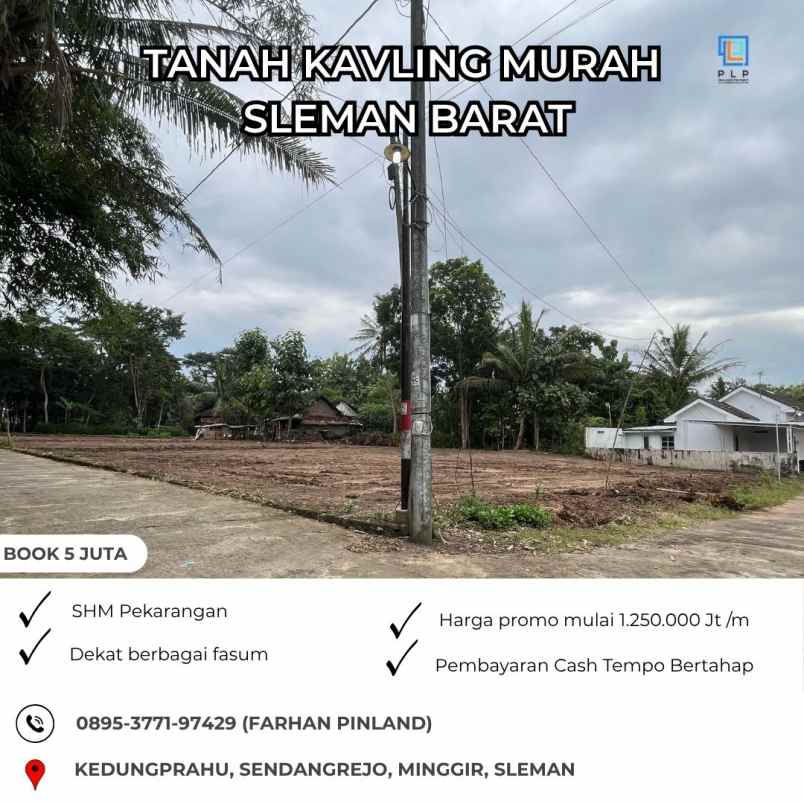 dijual tanah kedungprahu sendangrejo