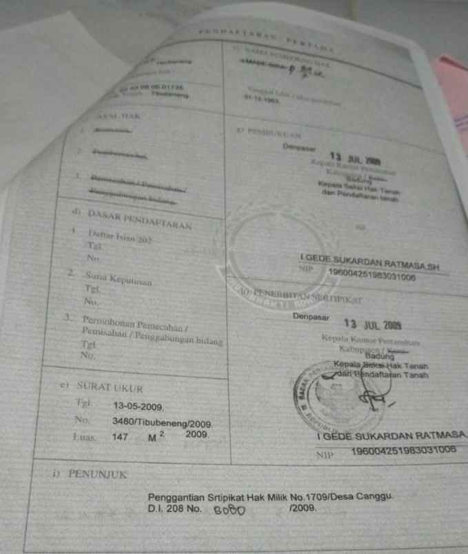 dijual tanah padonan