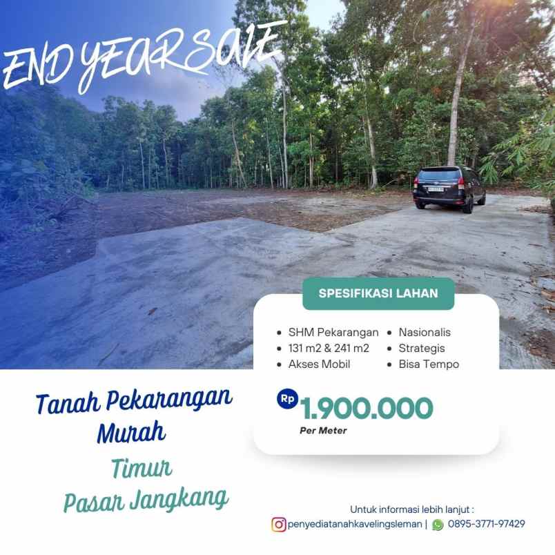 dijual tanah pondok wonolelo