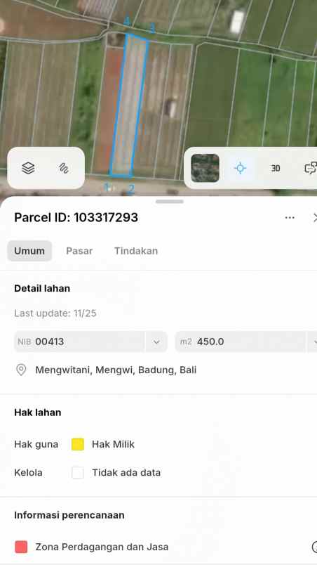 dijual tanah raya mengwitani