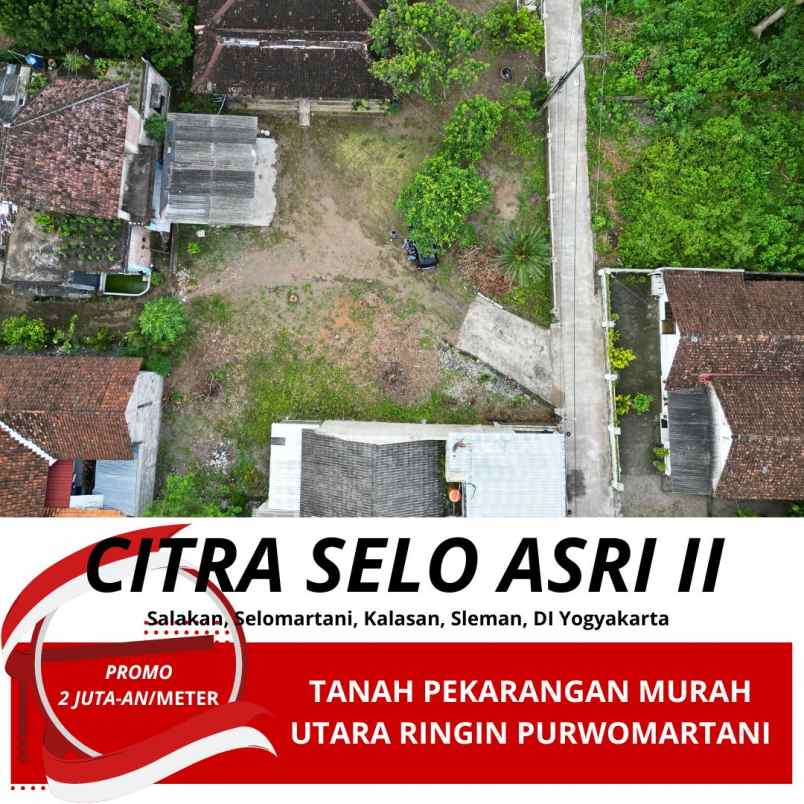 dijual tanah salakan selomartani