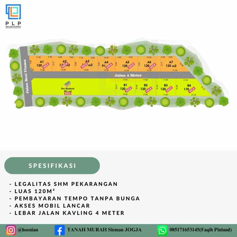 dijual tanah sukoharjo