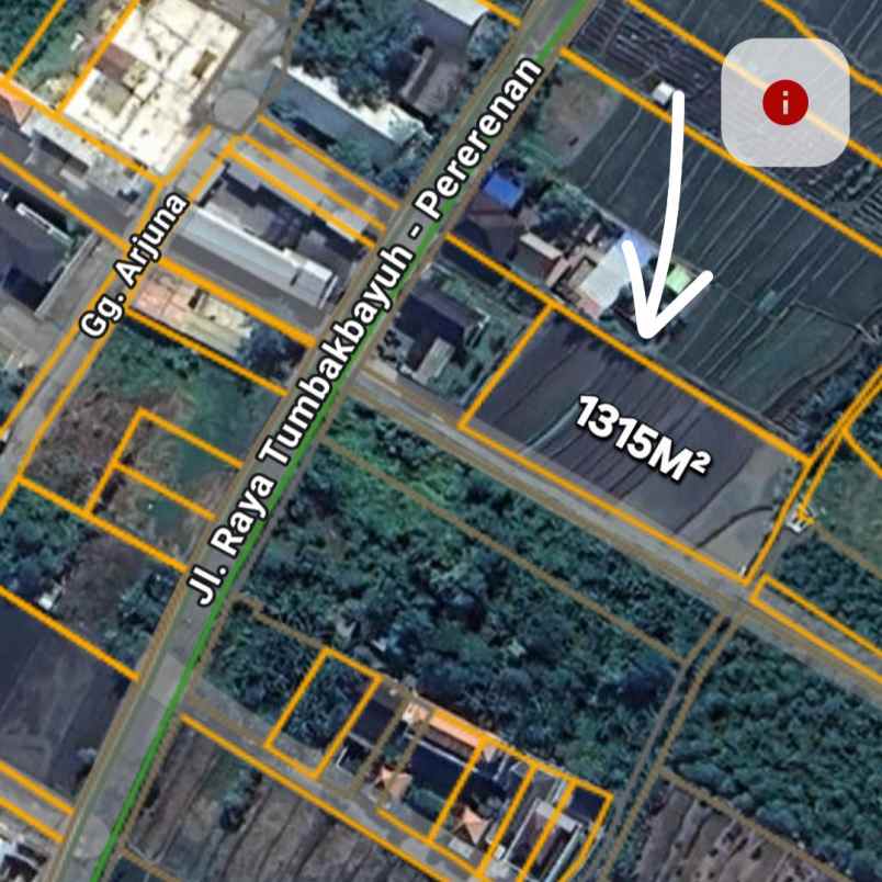 dijual tanah tumbak bayuh