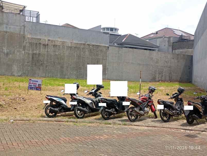 dijual tanah villa gading indah kelapa