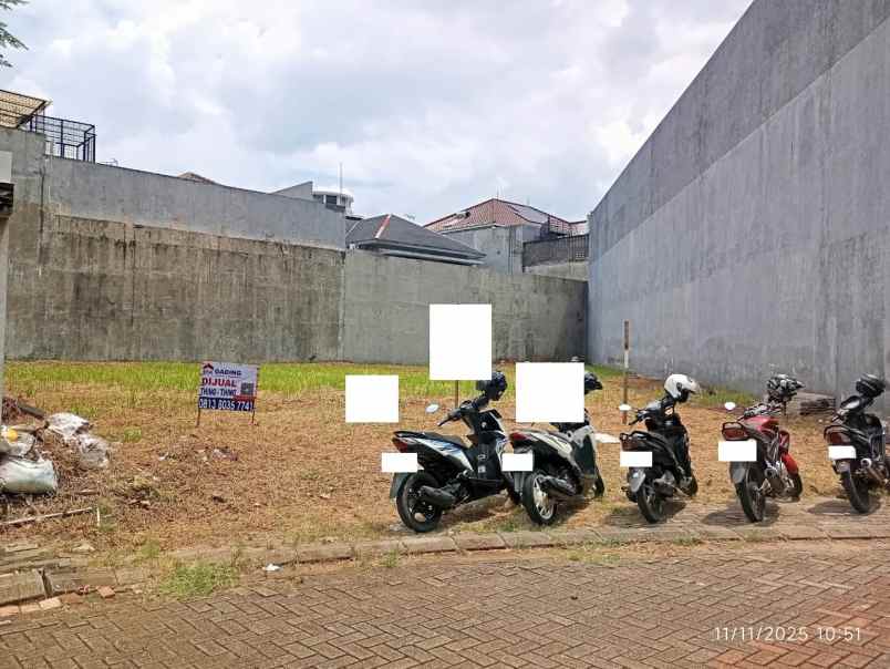 dijual tanah villa gading indah kelapa