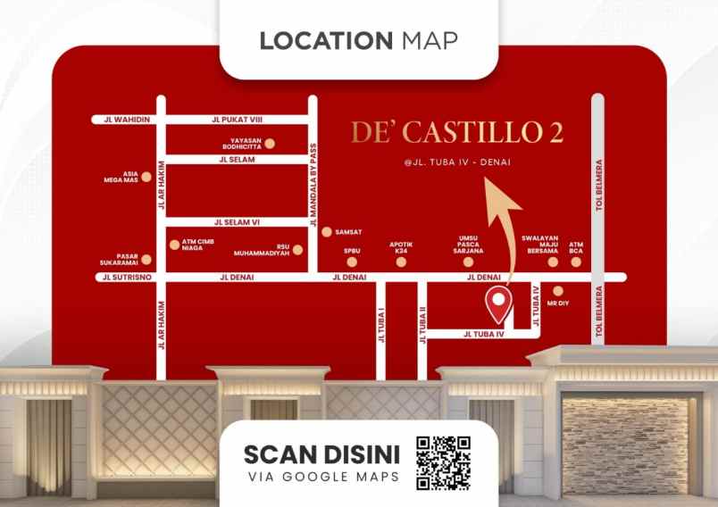 dijual villa de castillo residence