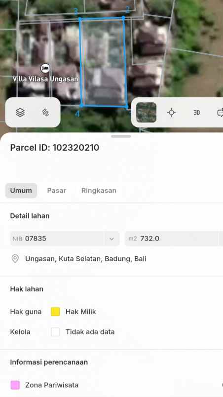 dijual villa raya uluwatu ungasan