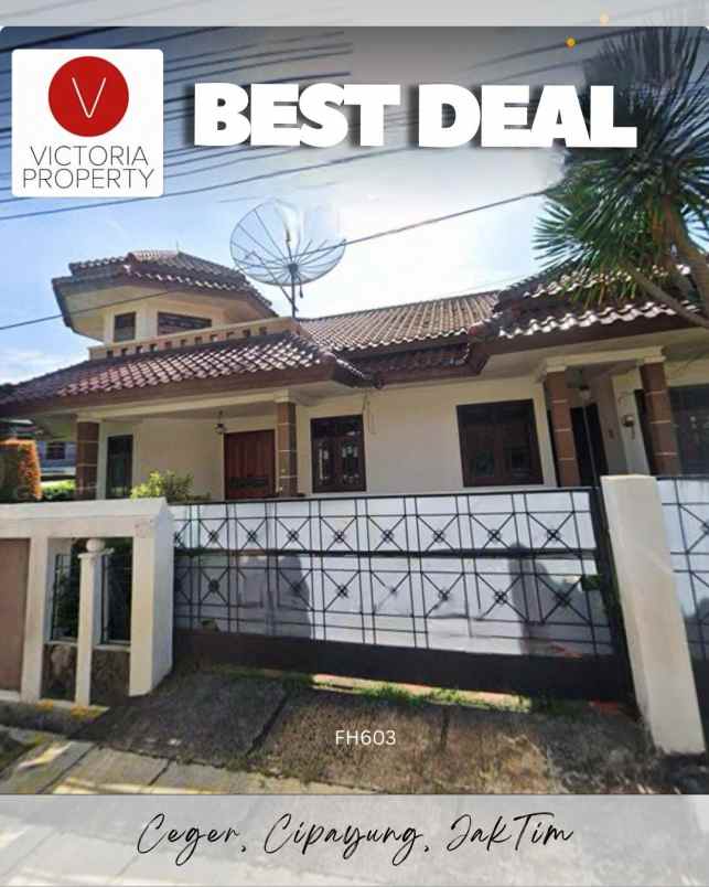 jual rumah hook di ceger cipayung jakarta timur