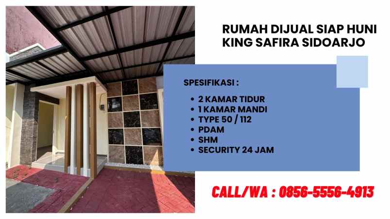 jual rumah siap huni di king safira sidoarjo