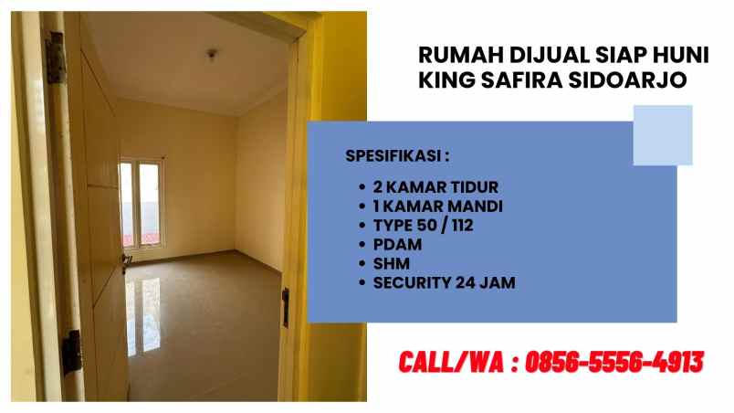 jual rumah siap huni di king safira sidoarjo