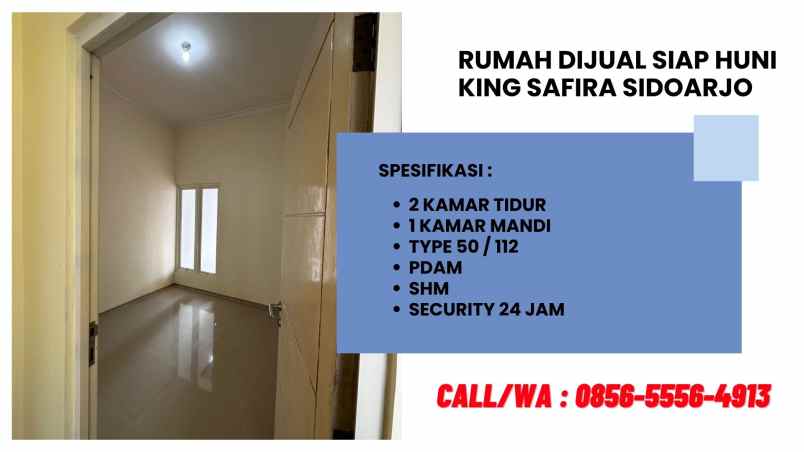 jual rumah siap huni di king safira sidoarjo