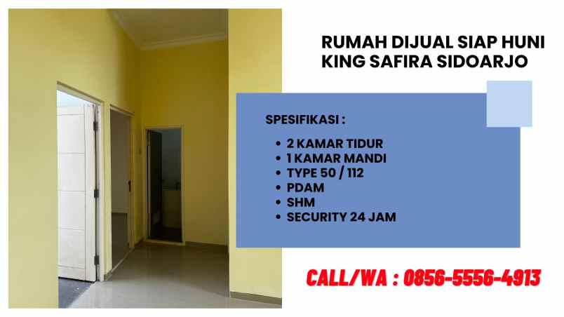 jual rumah siap huni di king safira sidoarjo