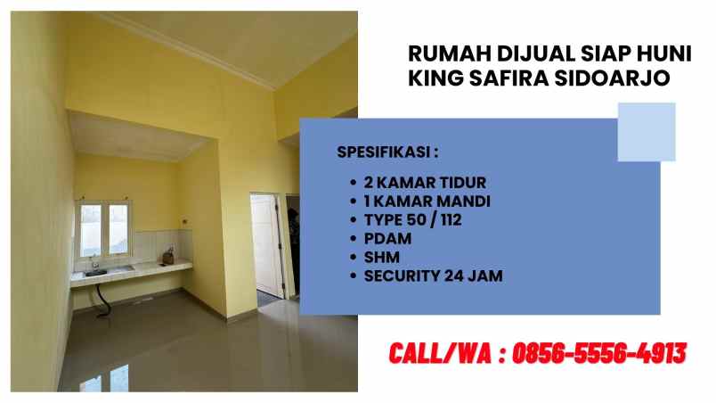 jual rumah siap huni di king safira sidoarjo