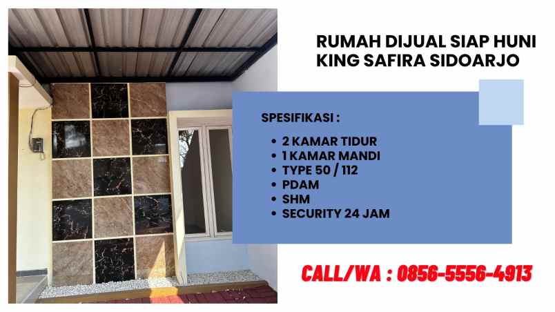 jual rumah siap huni di king safira sidoarjo