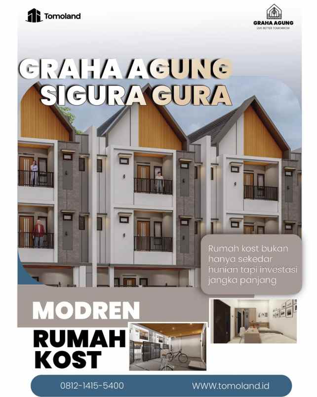 kost 8 kamar strategis ub 1 m jalan lebar bisa 2 mobil