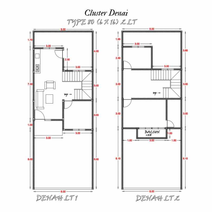 perumahan terbaru 2 lantai dijual murah di denai