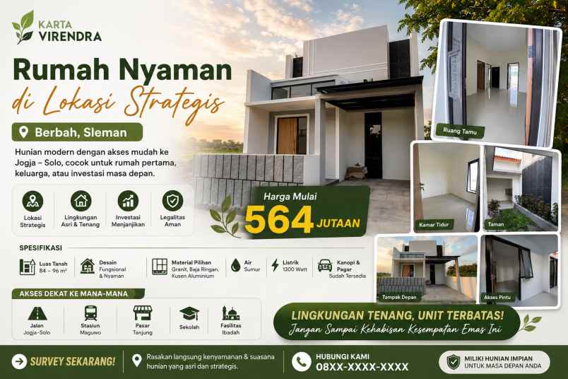 punya rumah di sleman nggak harus miliaran