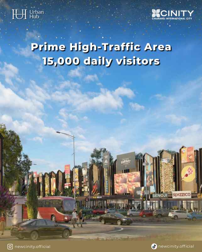 ruko 3 lantai urban hub cikarang internasional city