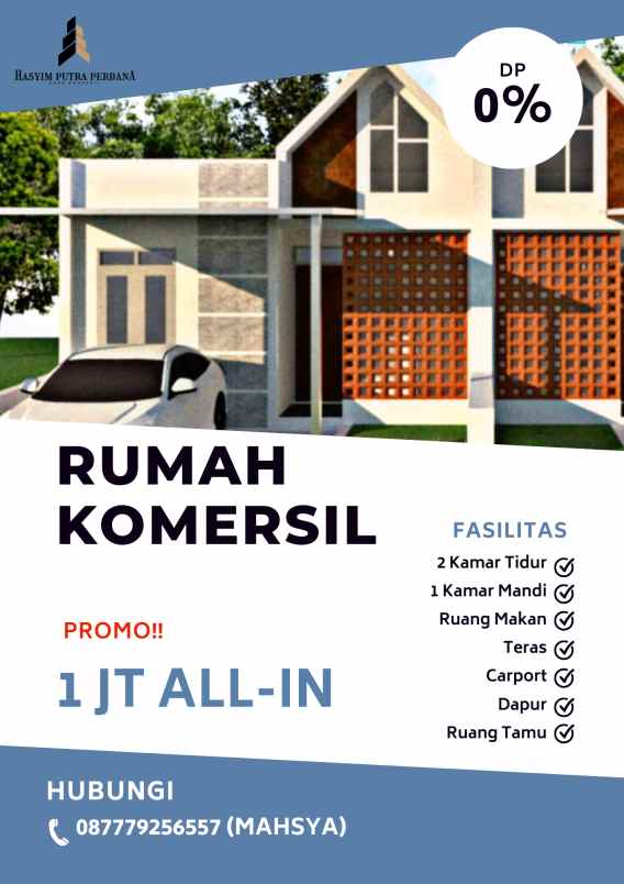 rumah impian type komersil tanpa dp