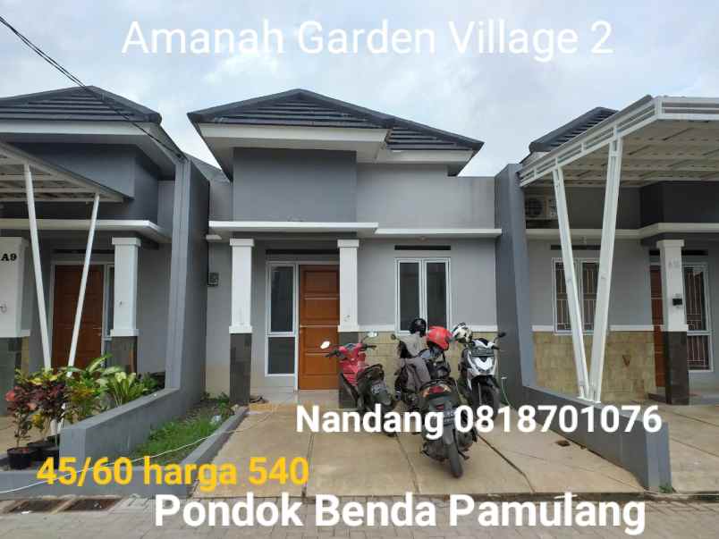 rumah jl arjuna pondok benda