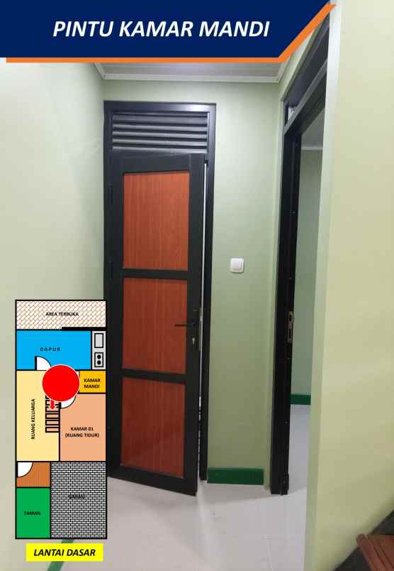 rumah murah 2 lantai lokasi strategis