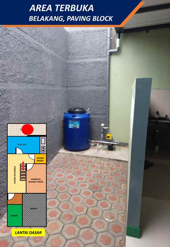 rumah murah 2 lantai lokasi strategis