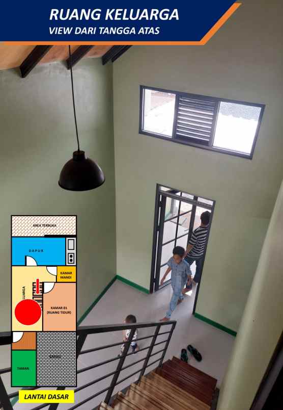 rumah murah 2 lantai lokasi strategis