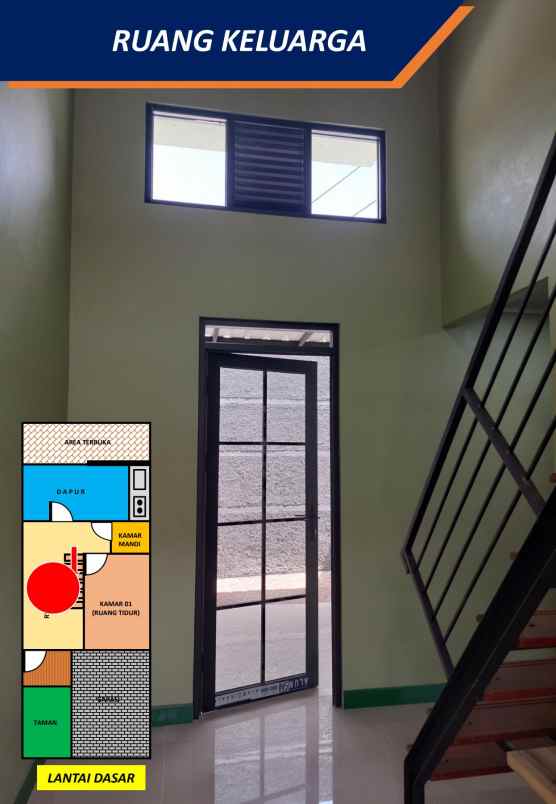 rumah murah 2 lantai lokasi strategis