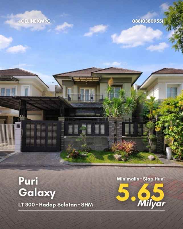 rumah puri galaxy minimalis siap huni